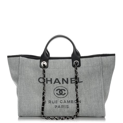 chanel deauville tote size comparison|chanel deauville large canvas bags.